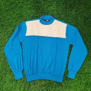 Vintage 80s MOD Blank Sweatshirt Womens XS/S 18x22 Blue USA